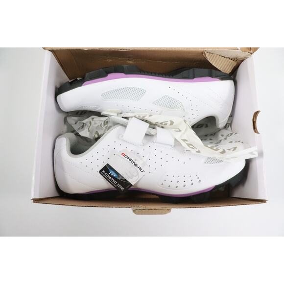 Garneau Women’s Size 11.5 Bike Shoe Multi Air Flex II White 1487306-019 - Picture 1 of 5